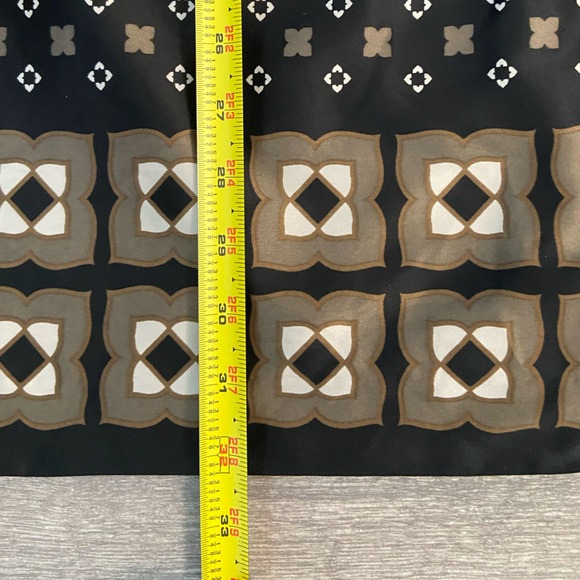 NWOT Banana Republic Black Tan Print Strapless Silk-Like Cocktail Dress Size 10 - Picture 14 of 16